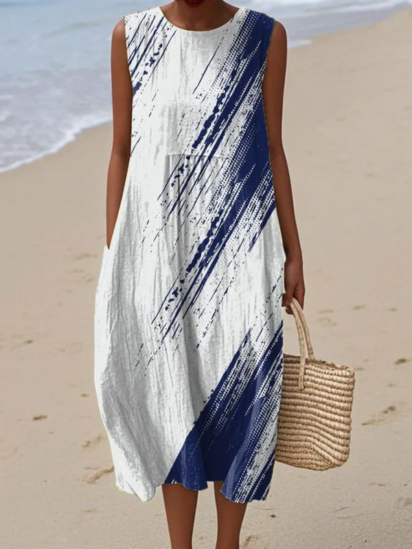 Elena - Alltags Midi-Kleid