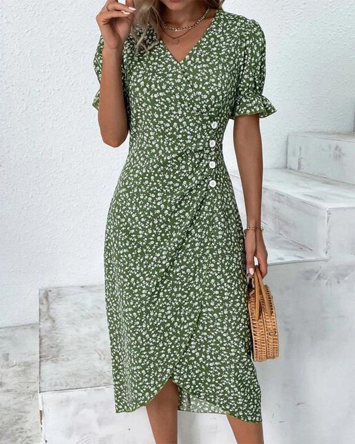 Ellaine – Blumenkleid mit Bauchbedeckung