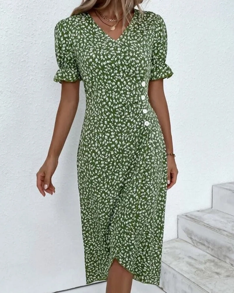 Ellaine – Blumenkleid mit Bauchbedeckung