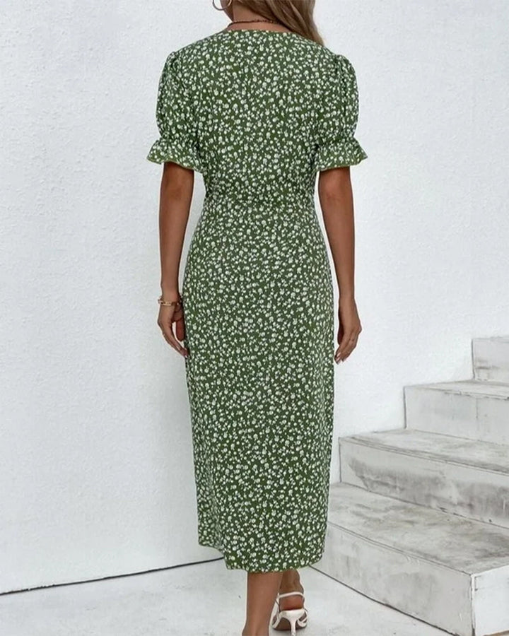 Ellaine – Blumenkleid mit Bauchbedeckung