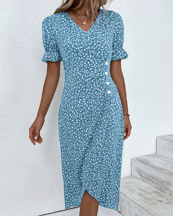 Ellaine – Blumenkleid mit Bauchbedeckung
