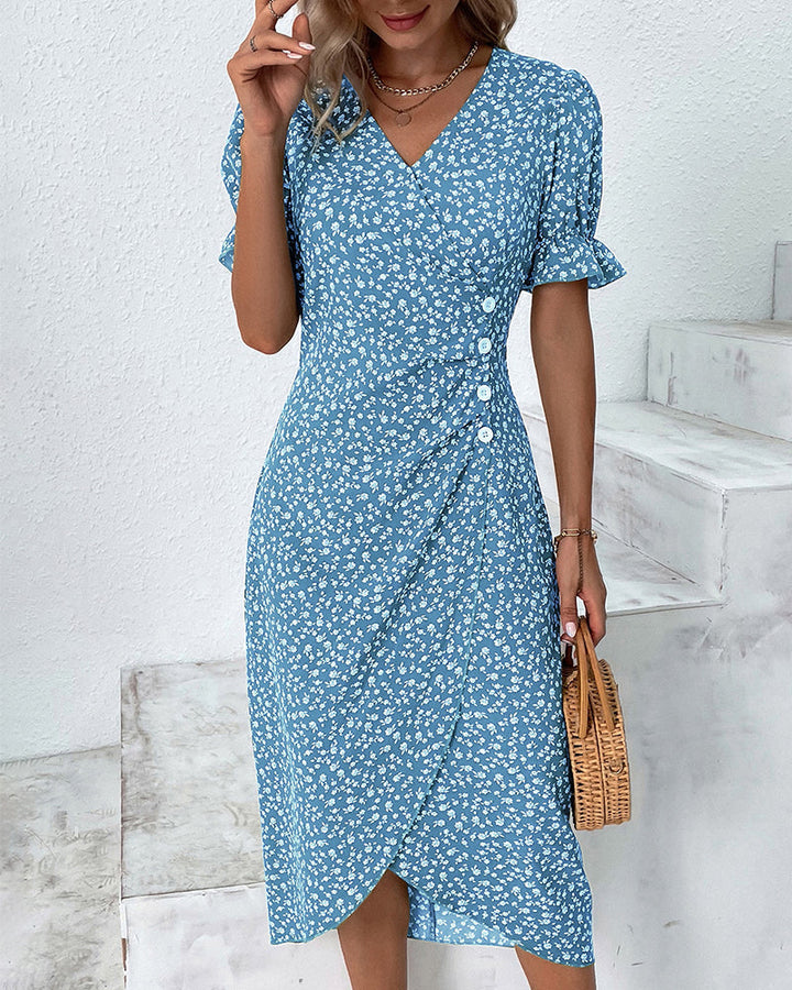 Ellaine – Blumenkleid mit Bauchbedeckung