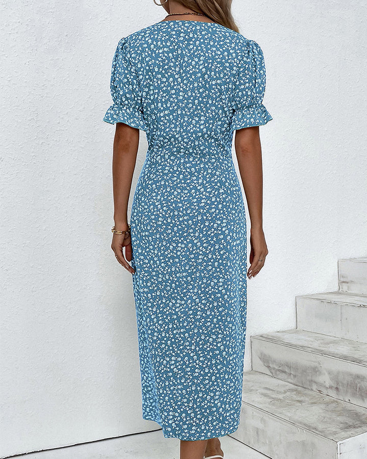 Ellaine – Blumenkleid mit Bauchbedeckung