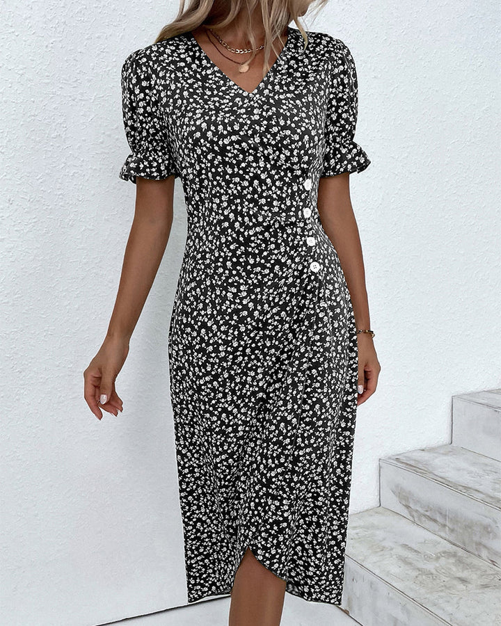 Ellaine – Blumenkleid mit Bauchbedeckung