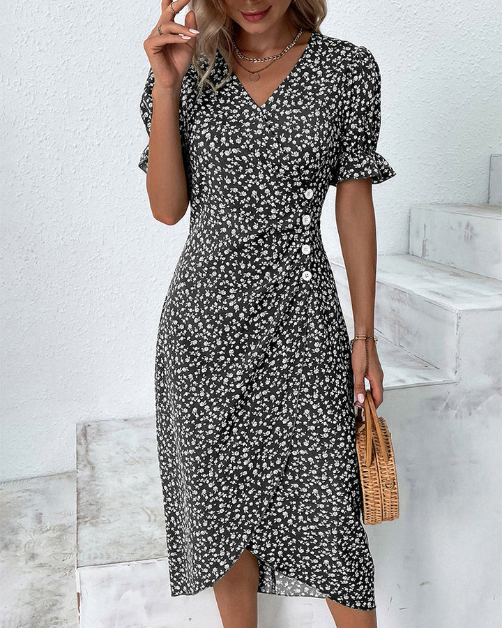 Ellaine – Blumenkleid mit Bauchbedeckung