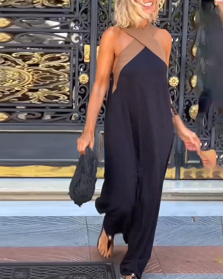 Ariane | Elegantes Abendkleid mit gekreuztem Ausschnitt und offenem Rücken