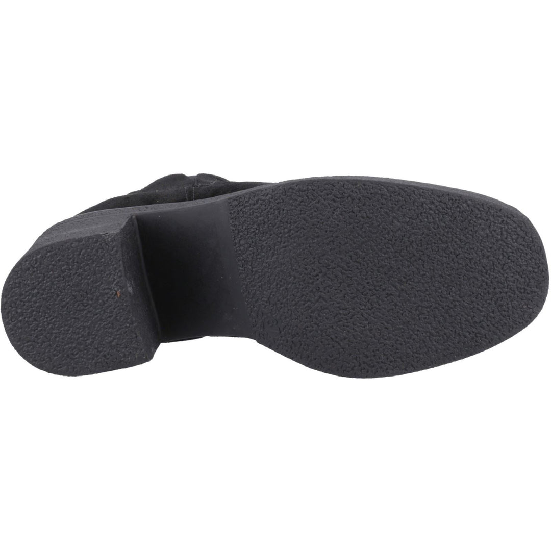 Hush Puppies Felicia Wildleder Damen Schwarze Absatz Chelsea Boots