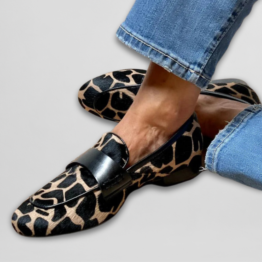 Priszilla | Giraffen-Print Slipper