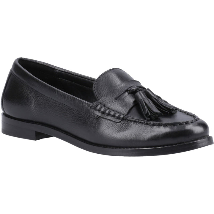 Hush Puppies Connie Leder Damen Schwarz Slipper