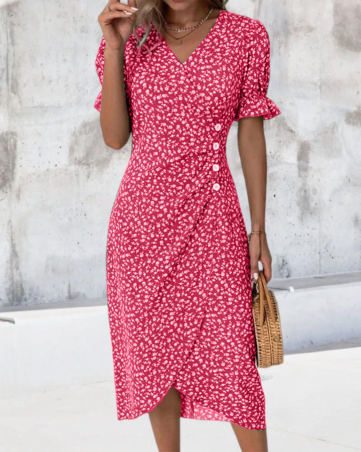 Ellaine – Blumenkleid mit Bauchbedeckung
