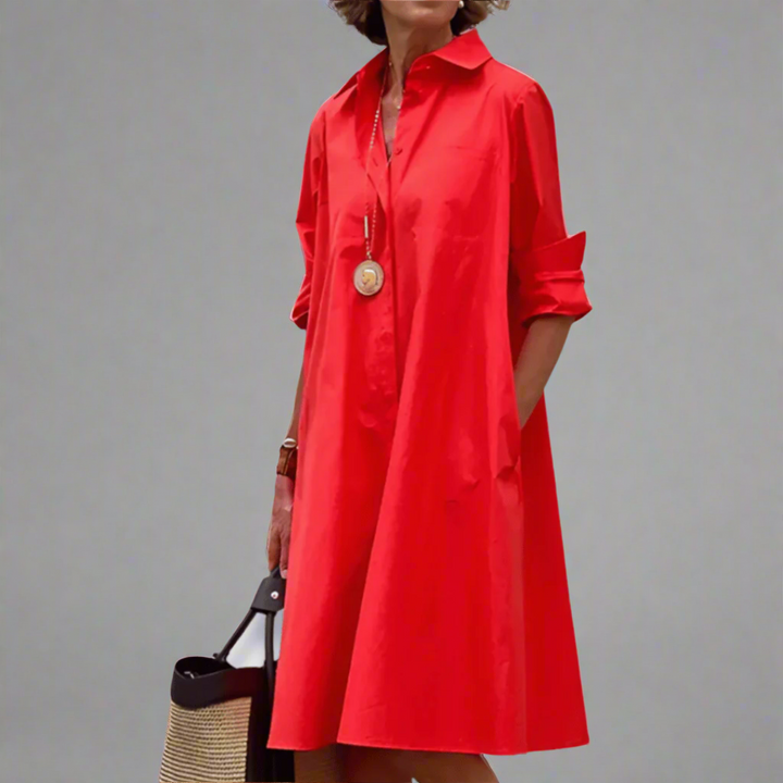 SANDRINE | ELEGANTES LÄSSIGES POLOKLEID