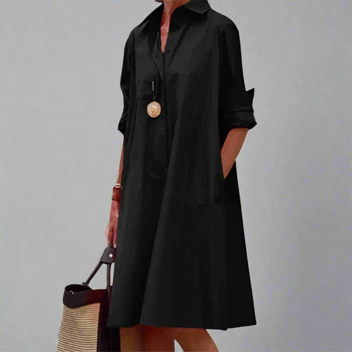 SANDRINE | ELEGANTES LÄSSIGES POLOKLEID