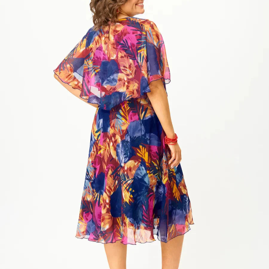 AYALA | BEQUEMES CHIFFONKLEID IN ÜBERGRÖSSE