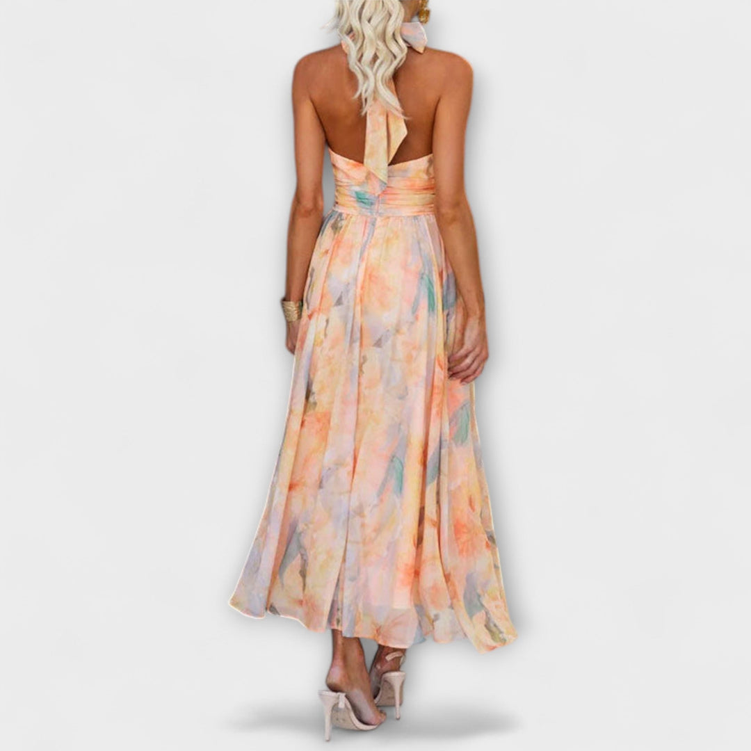 Dreamflow Wasserfarben Maxi Kleid