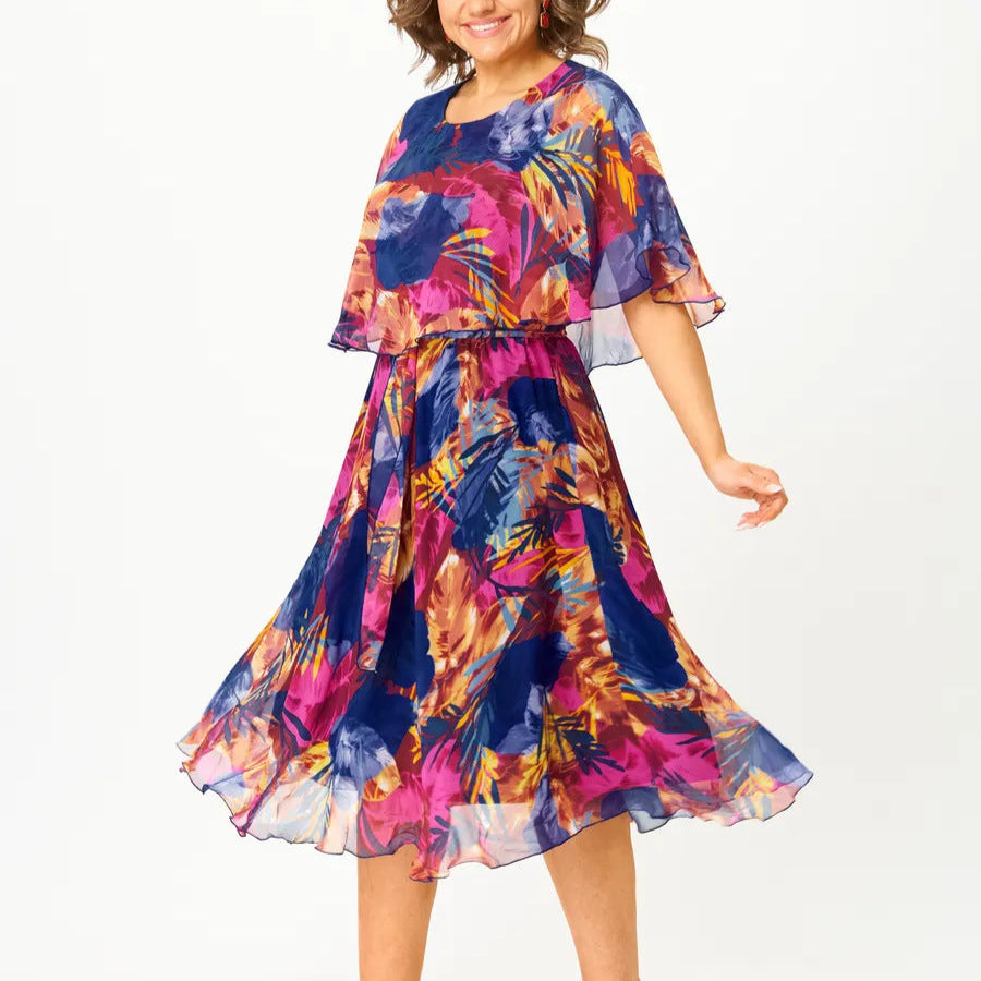 AYALA | BEQUEMES CHIFFONKLEID IN ÜBERGRÖSSE