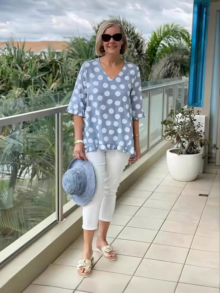 Aisley – Bedruckte Entspannte Bluse