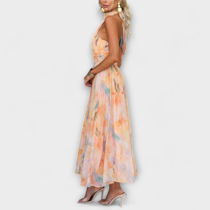 Dreamflow Wasserfarben Maxi Kleid