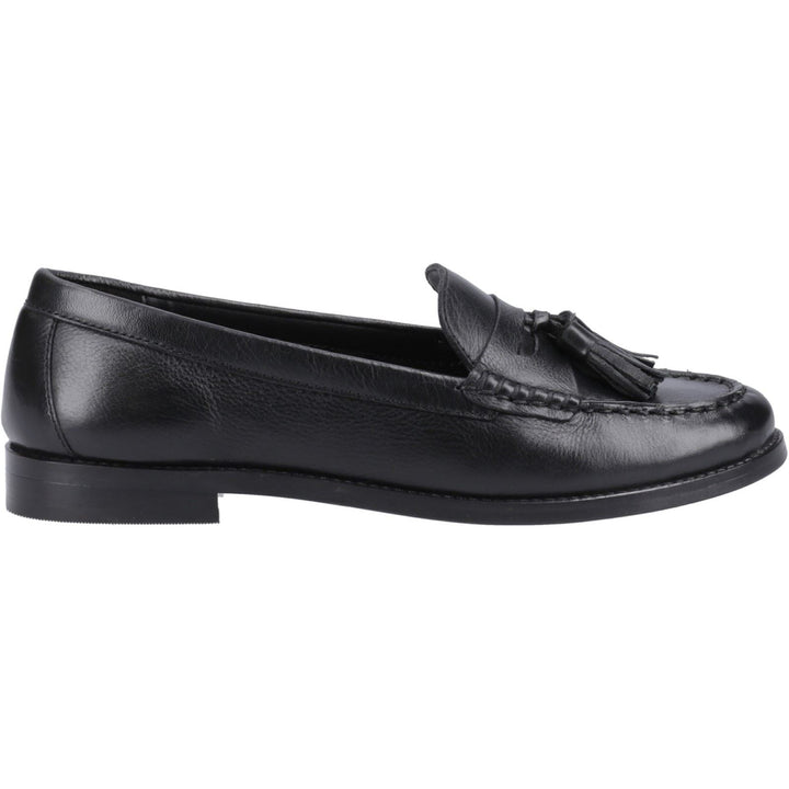 Hush Puppies Connie Leder Damen Schwarz Slipper