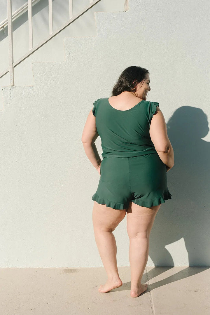 Sophie | Badeanzug mit Rüschen und eingearbeitetem BH