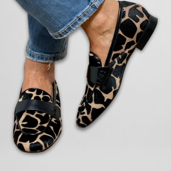 Priszilla | Giraffen-Print Slipper