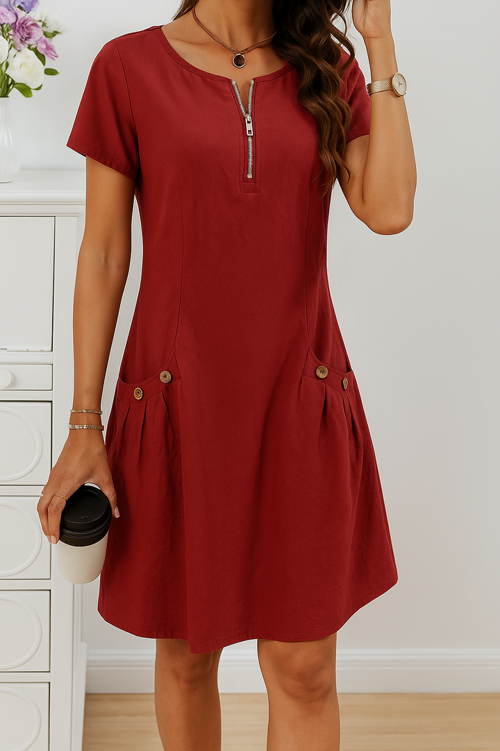 Sia™ Komfort Reißverschlusskleid