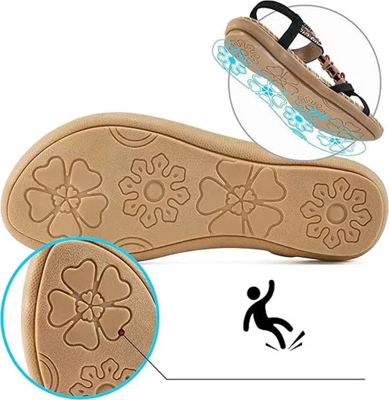 Colella | Elegante Sandalen mit Blumen und einem Strass-Schmetterling