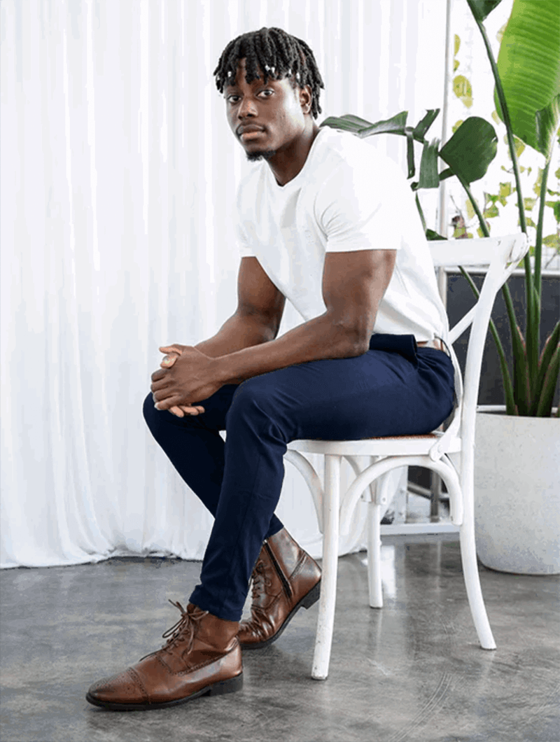 Noa Stretch Pants - Blau