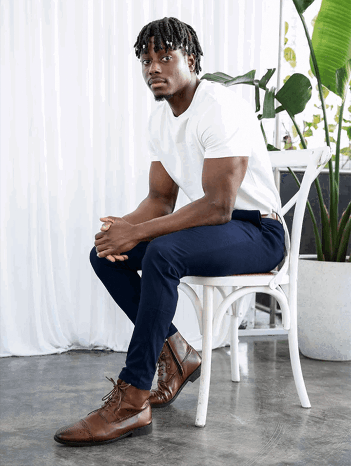 Noa Stretch Pants - Blau