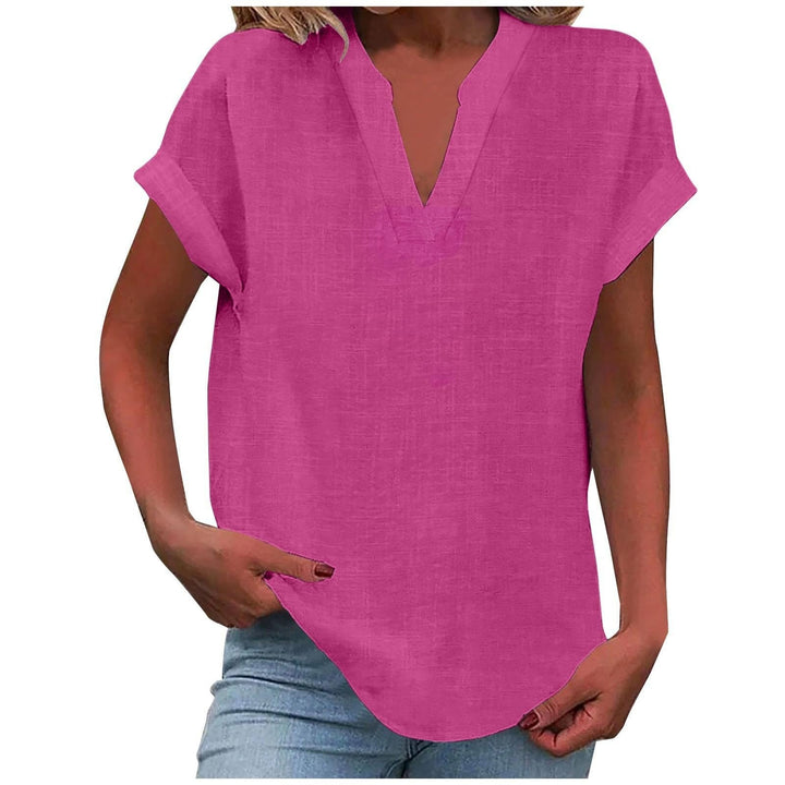Xavina – Entspannte V-Ausschnitt Bluse