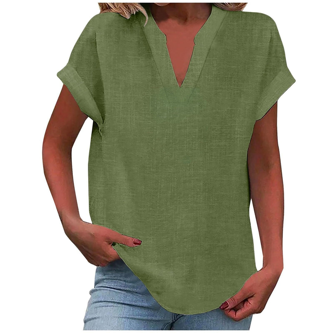 Xavina – Entspannte V-Ausschnitt Bluse
