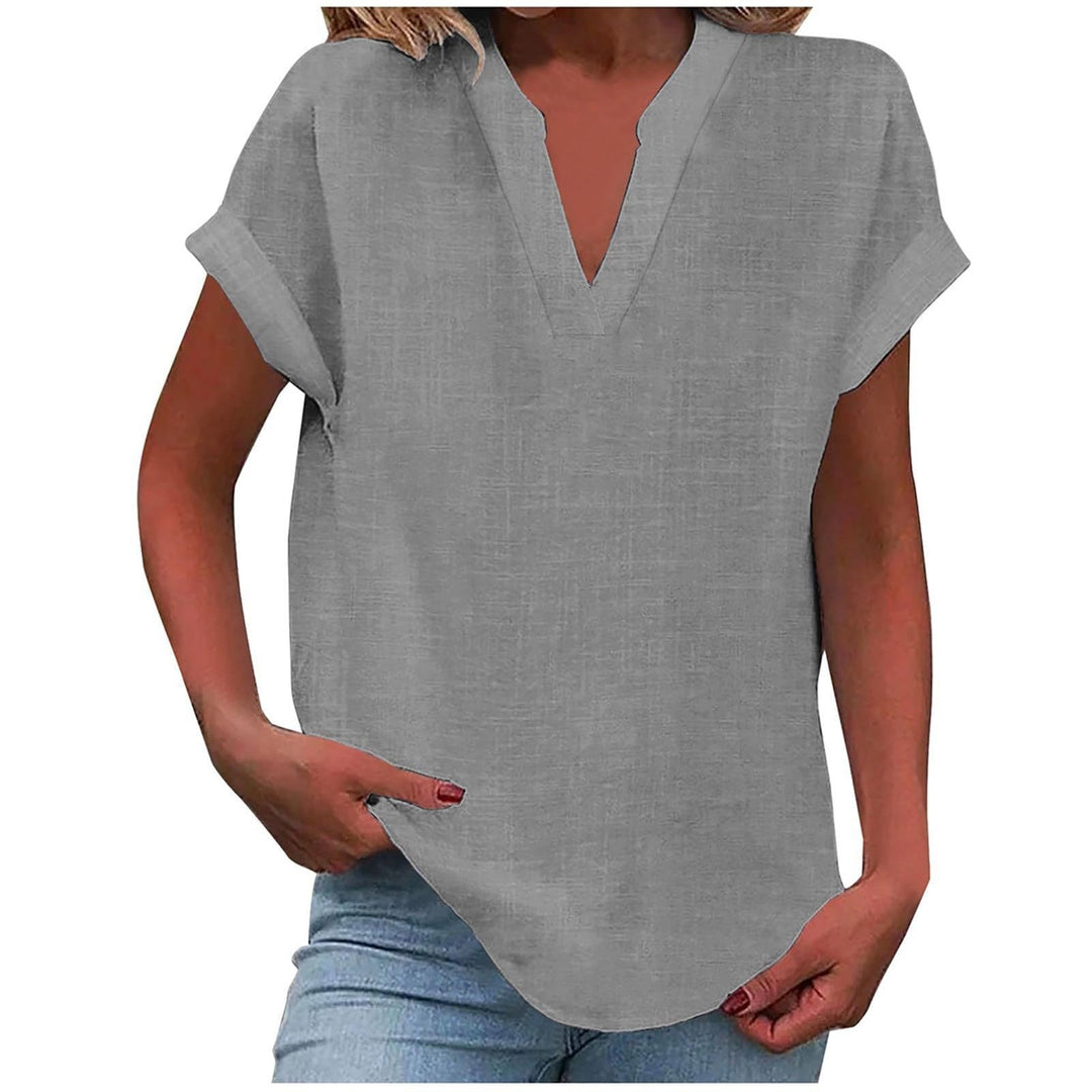 Xavina – Entspannte V-Ausschnitt Bluse