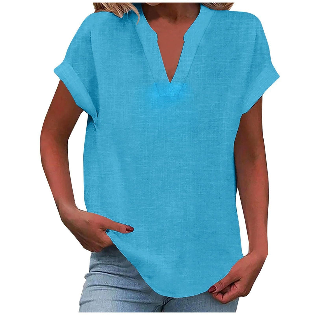 Xavina – Entspannte V-Ausschnitt Bluse