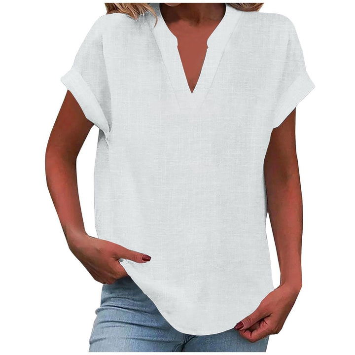 Xavina – Entspannte V-Ausschnitt Bluse