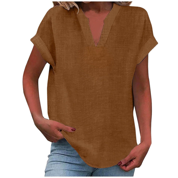 Xavina – Entspannte V-Ausschnitt Bluse