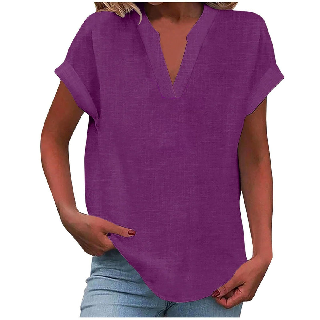 Xavina – Entspannte V-Ausschnitt Bluse