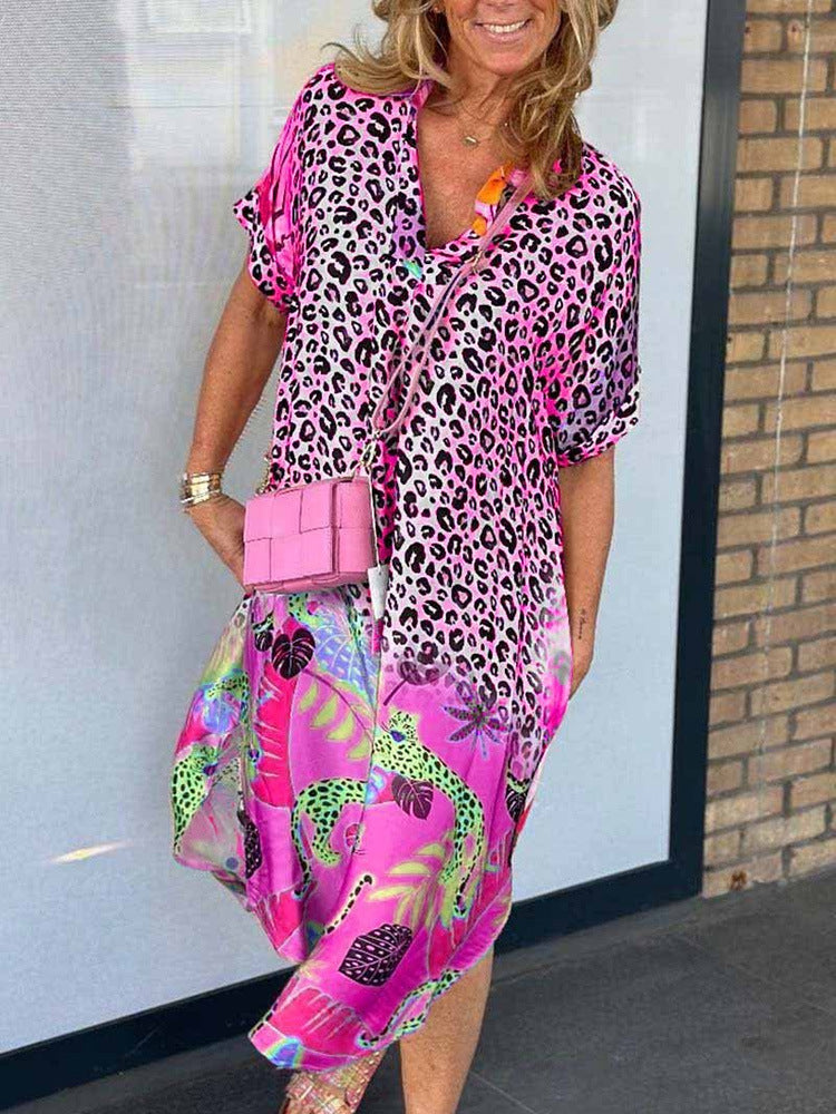 Marcie – Midikleid mit gemischtem Druck