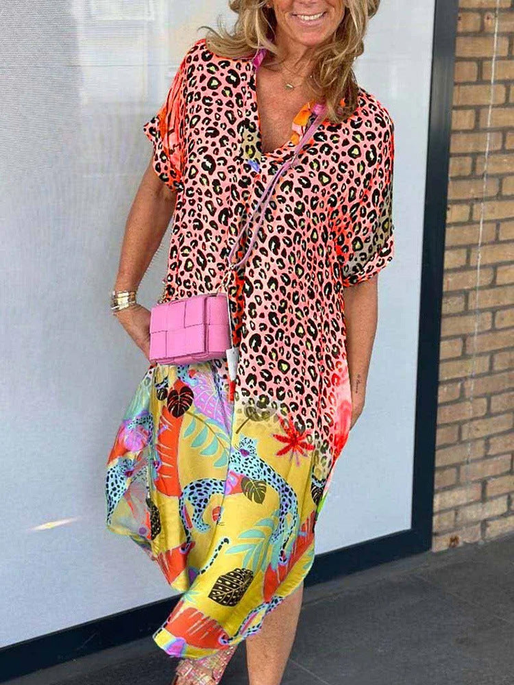 Marcie – Midikleid mit gemischtem Druck