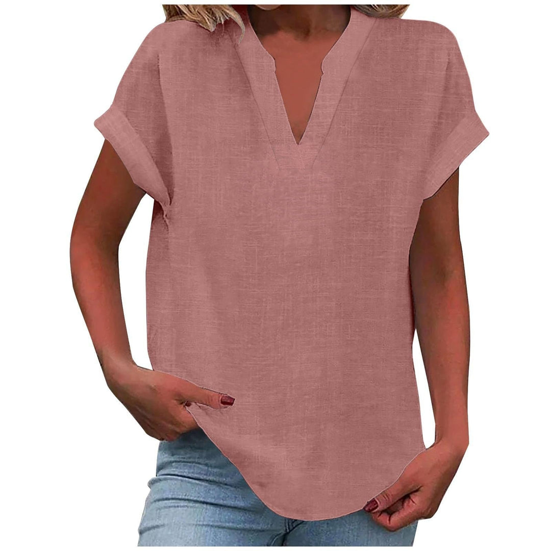 Xavina – Entspannte V-Ausschnitt Bluse