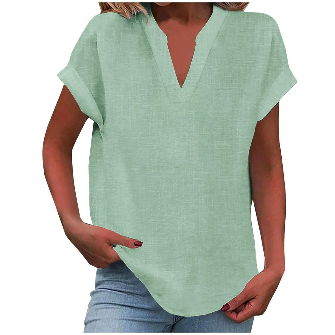 Xavina – Entspannte V-Ausschnitt Bluse