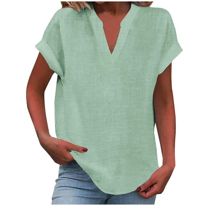 Xavina – Entspannte V-Ausschnitt Bluse