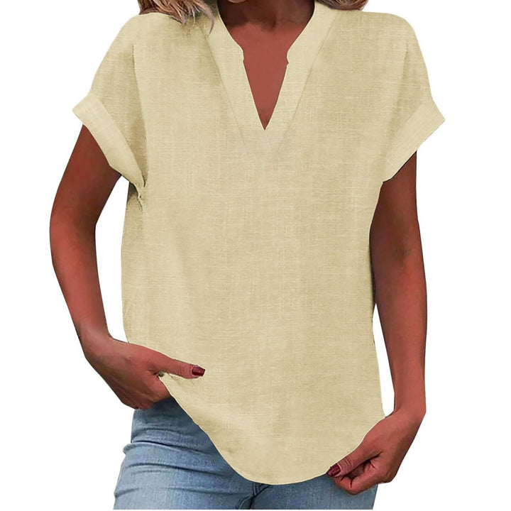 Xavina – Entspannte V-Ausschnitt Bluse