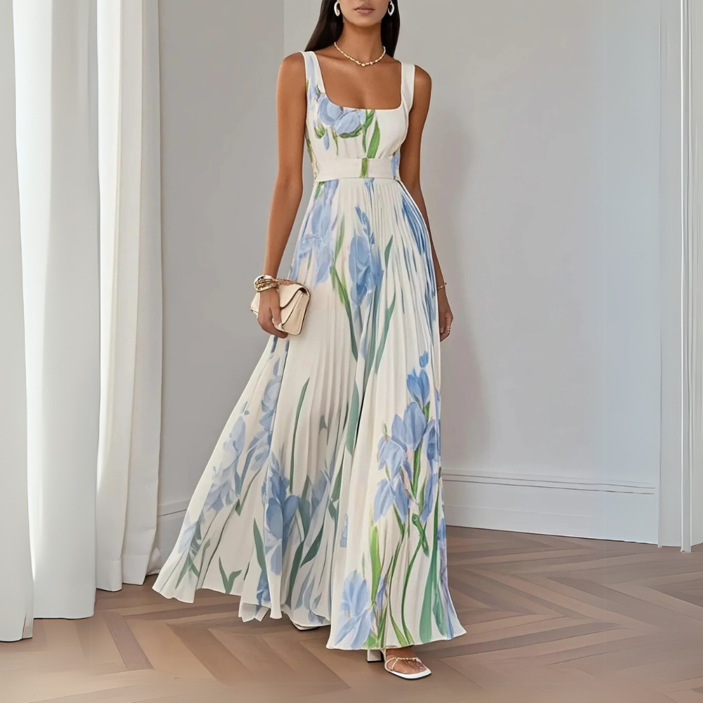 Revina™ Elegantes Florales Maxikleid