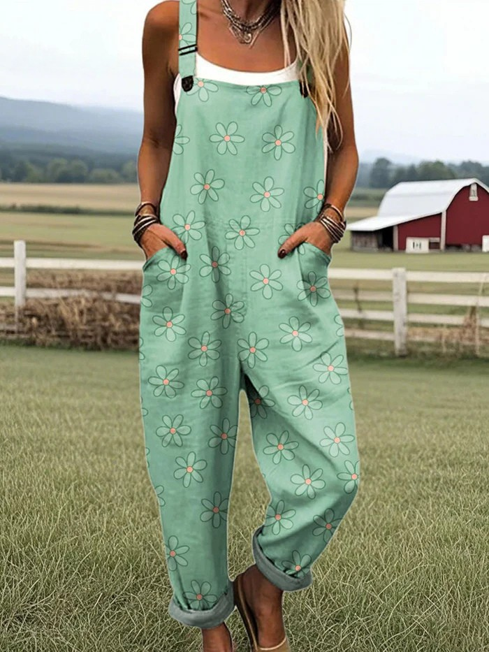Noëlle | Jumpsuit mit vintage Blumenmuster