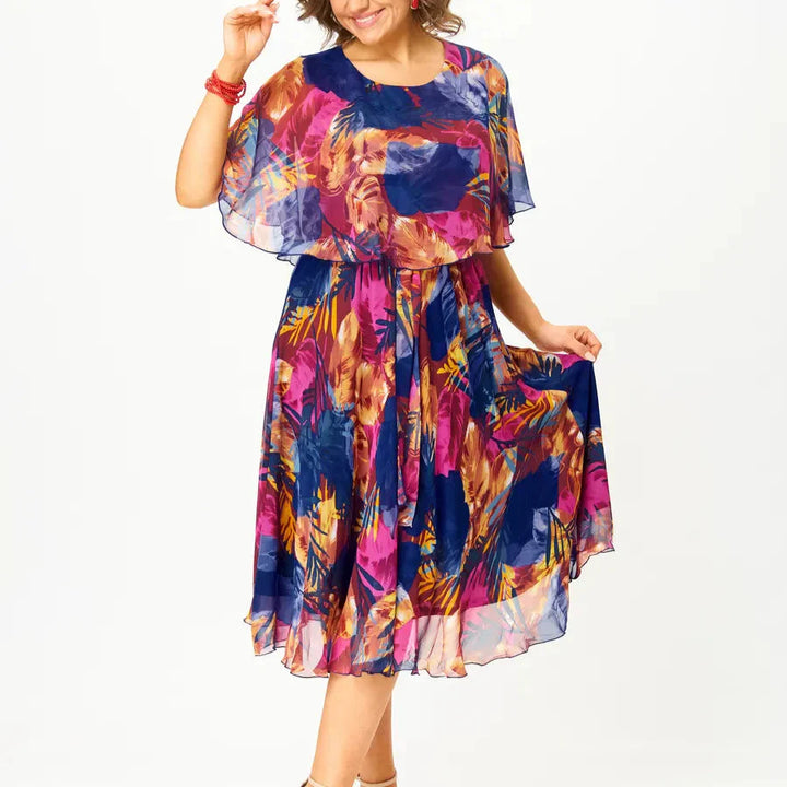 AYALA | BEQUEMES CHIFFONKLEID IN ÜBERGRÖSSE