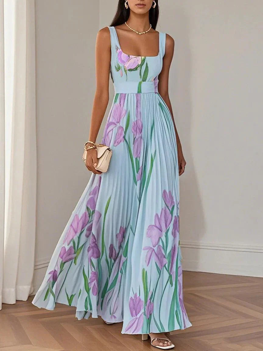 Revina™ Elegantes Florales Maxikleid