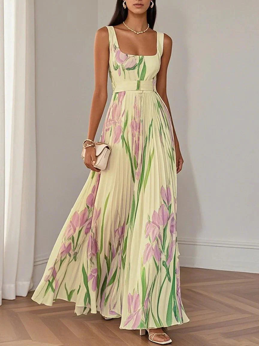 Revina™ Elegantes Florales Maxikleid