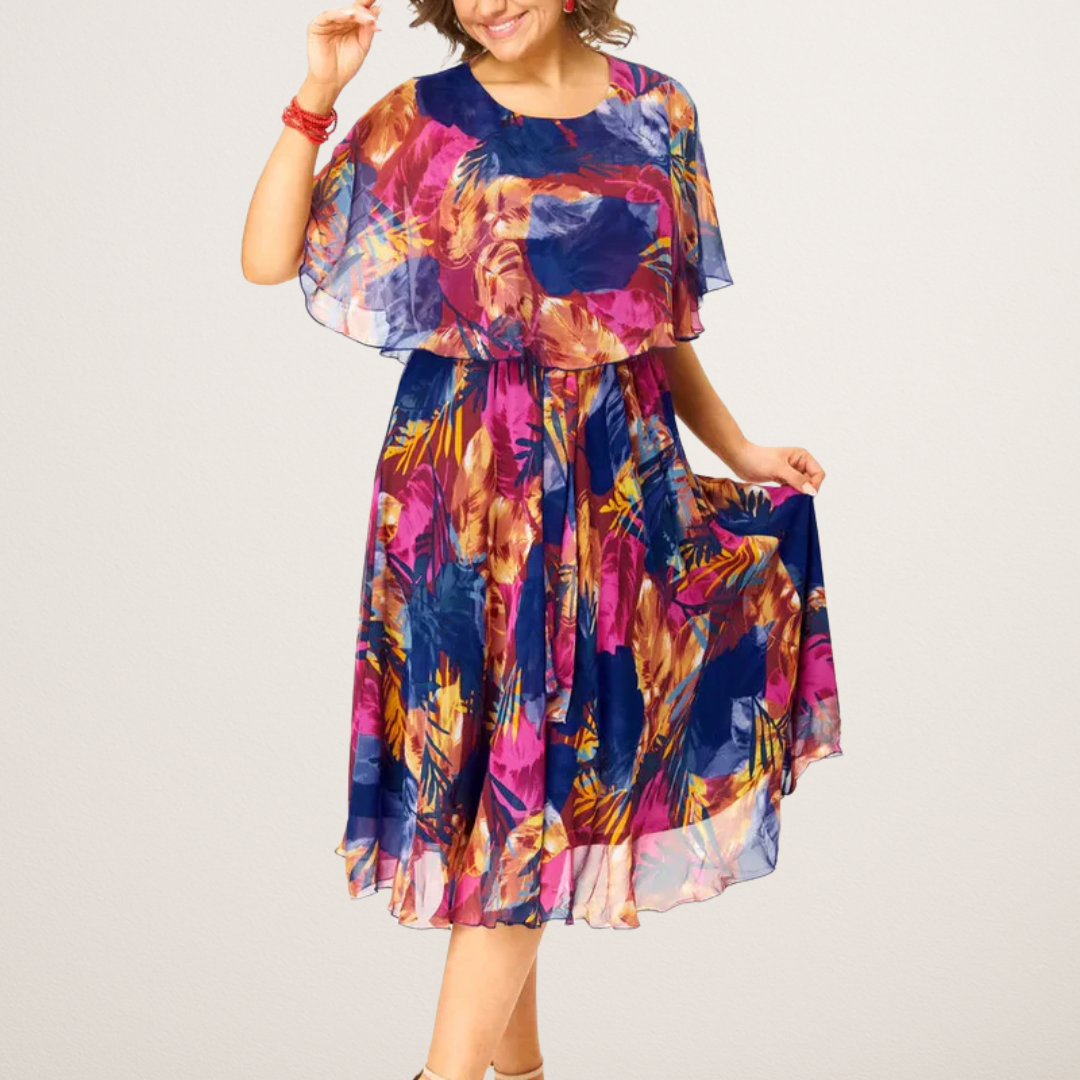 AYALA | BEQUEMES CHIFFONKLEID IN ÜBERGRÖSSE